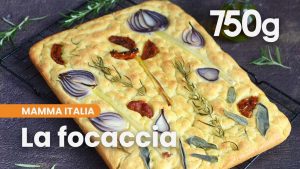 Focaccia sans pétrissage au romarin et fleurie - 750g