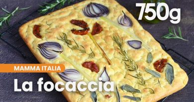 Focaccia sans pétrissage au romarin et fleurie - 750g
