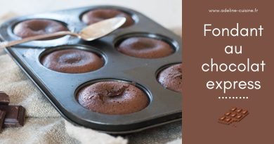 Fondant au chocolat rapide avec un cœur coulant