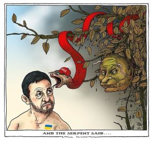 Forbidden fruit peace plan Ukraine United States Russia