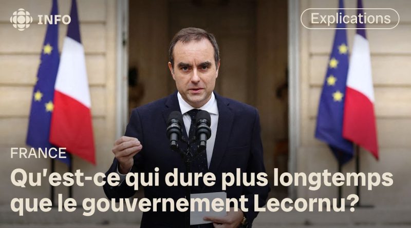 France : le gouvernement Lecornu moqué pour sa brièveté