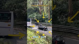 Frayeur sur Ghat Road : Motards doublent derrière un bus !