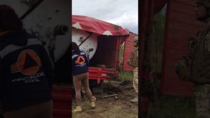 GN saisit camionnette clandestine transportant du gaz LP