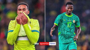 Gabriel et Pape Matar Sarr blessés lors du match Brésil-Sénégal