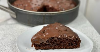 Gâteau au chocolat moelleux à la poêle, prêt en un temps record!