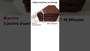 Gâteau chocolat ultra moelleux : recette rapide !