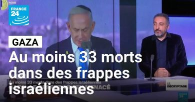 Gaza : 33 morts suite aux frappes israéliennes