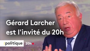 Gérard Larcher au 20h : vote de confiance et démission