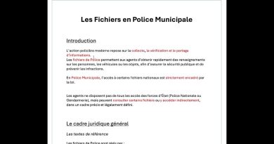 Gestion des dossiers en Police Municipale
