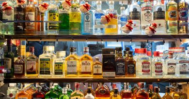 Off Licence Bottles Of Sprits On Sale