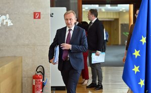 College meeting of EU Commissioners in Brussels