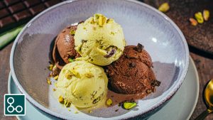 Glace maison sans machine : chocolat pistache facile !
