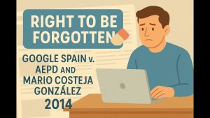 Google Spain : Le Droit à l'Oubli en Question (2014)