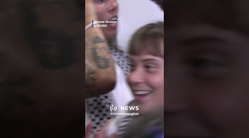 Greta Thunberg et les activistes de la Flottille Sumud en Grèce