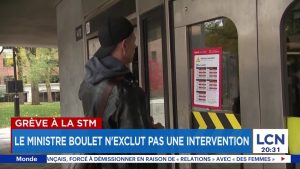Grève à la STM : le ministre Boulet prêt à intervenir ?