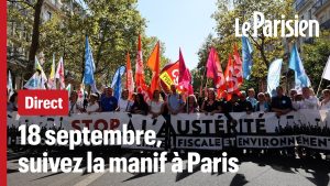 Grève du 18 septembre : la manifestation à Paris débute