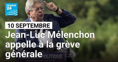 Grève générale : Mélenchon mobilise le 10 septembre