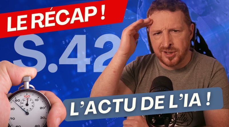 IA : Les temps forts de la semaine !