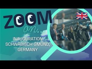 Inauguration de Lhyfe Schwäbisch Gmünd, premier site d'hydrogène renouvelable en Allemagne.