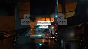 Incendie majeur dans un centre de recyclage à Hambühren !