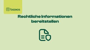 Informations légales disponibles sur la boutique booxos