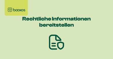 Informations légales disponibles sur la boutique booxos