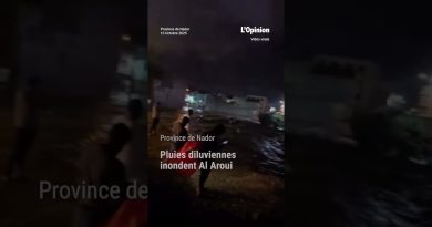 Inondations à Al Aroui suite à de fortes pluies