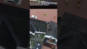 Inondations sans précédent à Monmouth : images par drone