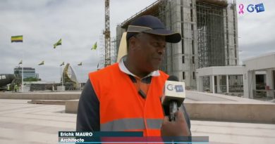 Inspection du chantier de l'esplanade Georges Damas Aleka