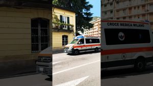 Intervention d'une ambulance à Como 🇮🇹