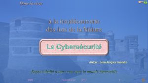 Introduction à la Cybersécurité - Épisode 1