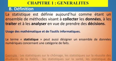 Introduction à la Statistique Descriptive - Séance 1