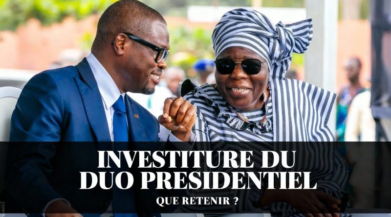 🔴 Investiture du Duo Présidentiel : Les Points Clés à Retenir