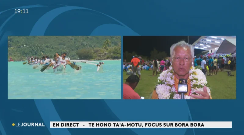 Invité du JT: Gaston Tong Sang, un tavana "fier" d'organiser la 'Aere, course de pirogues réservée à Bora Bora