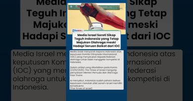 Israël réagit à l'appel du CIO pour boycotter l'Indonésie
