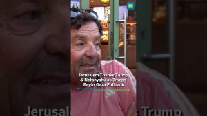 Israéliens à Jérusalem remercient Trump et Netanyahu pour l'accord de Gaza