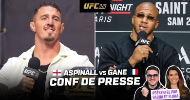 J-2 avant GANE vs ASPINALL : Conférence UFC 321 en direct !