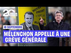 Jean-Luc Mélenchon lance un appel à la grève générale le 10 septembre
