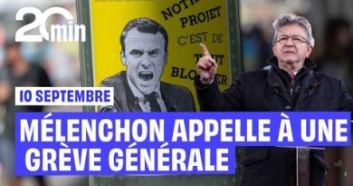 Jean-Luc Mélenchon lance un appel à la grève générale le 10 septembre