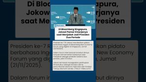 Jokowi Valorise son Bilan à Bloomberg Singapour