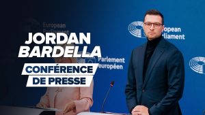 Jordan Bardella s'exprime au Parlement européen