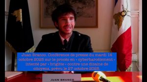 Juan Branco : Conférence sur le procès de cyberharcèlement