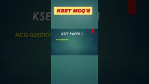 KSET 2025 : QCM sur les sciences de l'environnement