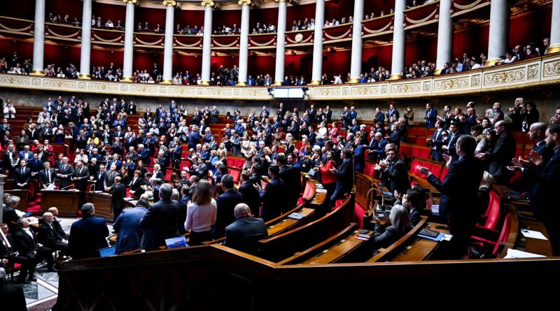 L'hémicycle lors d'une séance de questions au gouvernement à l'Assemblée nationale, le 28 octobre 2025.