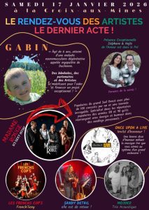 La Croix-aux-Mines – Pour son dernier acte, Le Rendez-vous des Artistes se mobilise pour Gabin