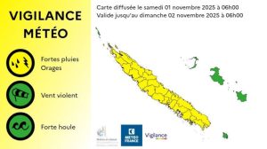 La Grande Terre en vigilance jaune aux orages et aux fortes pluies