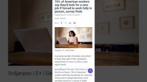 La majorité des travailleurs de la Génération Z privilégie le travail hybride.