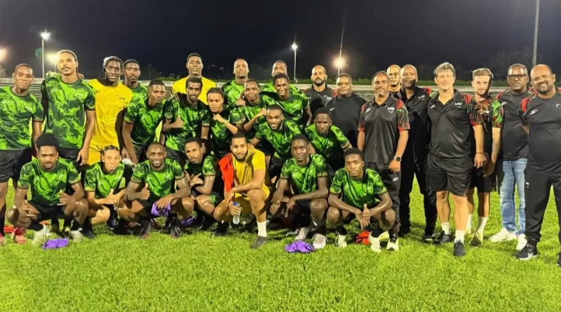 La sélection de Martinique de football en stage avant d'affronter Cuba et la République dominicaine