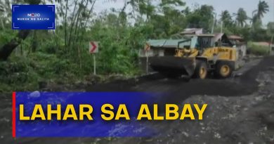 Lahar causé par le typhon Uwan au volcan Mayon
