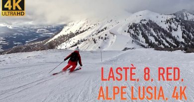 ⛷️ Lastè : Piste Rouge 8 à Alpe Lusia en 4K